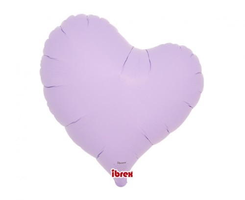 Balony foliowe serce 14" pastel lawendowy – zestaw 5 sztuk do helu