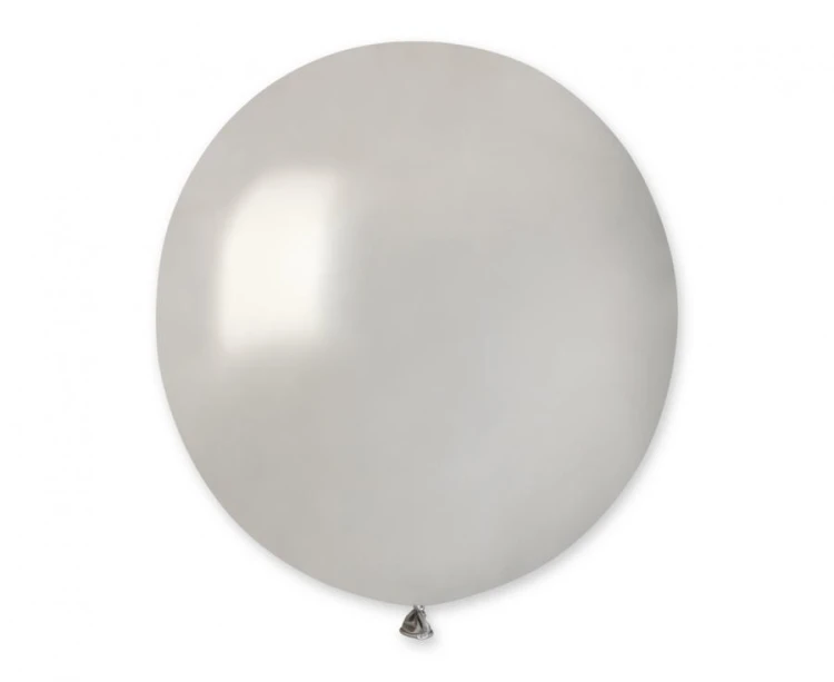 Balony Metaliczne Srebrne 19 cali – 100 sztuk, eleganckie dekoracje