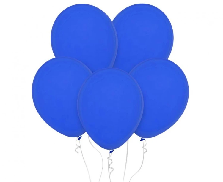 Balony pastelowe niebieskie (Royal Blue) 18 cali – 25 sztuk, dekoracje
