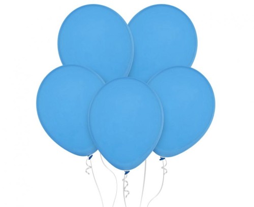 Balony pastelowe niebieskie (Baby Blue) 18” – 25 sztuk, klasyczny kształt