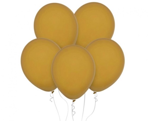 Balony pastelowe kawowe (Mocha) 18 cali – 25 sztuk, klasyczne