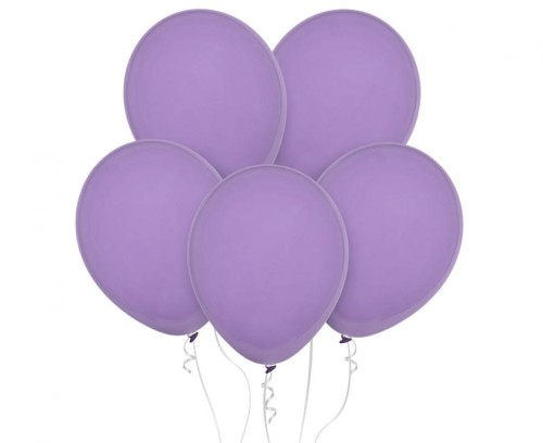 Balony pastelowe fioletowe (Floral) 18” – 25 sztuk, klasyczny kształt