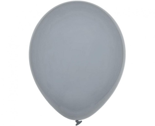 Balony pastelowe szare 18” (46 cm) – 25 sztuk, klasyczny kształt