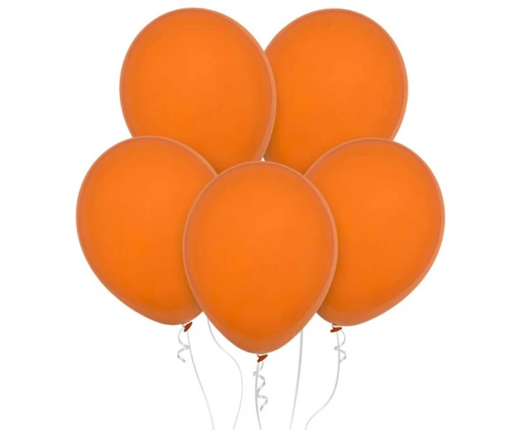 Balony pastelowe pomarańczowe 18” – 25 sztuk, klasyczne i efektowne