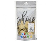 Balony serca złote chromowane 30 cm – 25 sztuk na dekoracje