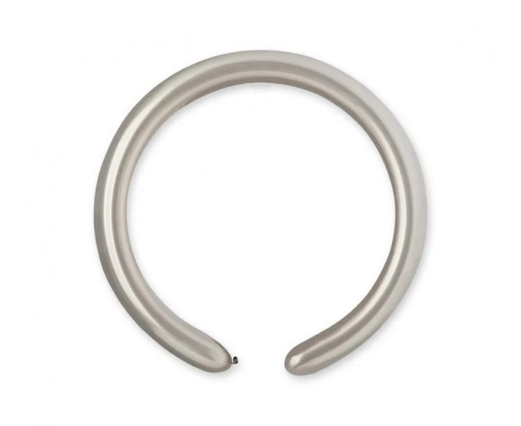 Balony modelina srebrne metaliczne 5 cm – 100 sztuk do modelowania