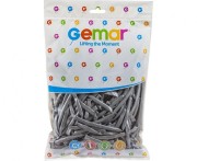 Balony modelina srebrne metaliczne 5 cm – 100 sztuk do modelowania