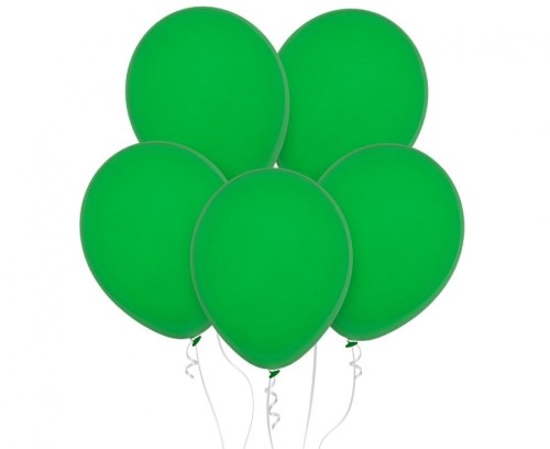 Balony pastelowe zielone 18” – 25 sztuk, klasyczny kształt