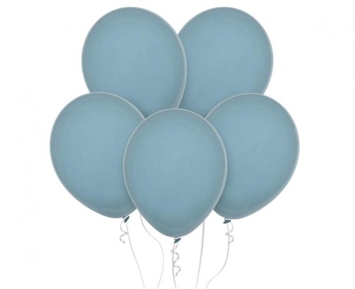 Balony pastelowe niebieskie 46 cm – 25 sztuk na dekoracje imprezowe