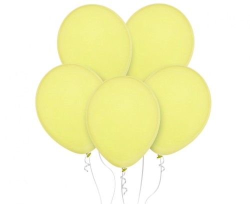 Balony pastelowe żółte 18” (Yellowish) – 25 szt., Decomex
