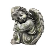 Figurka Ogrodowa Aniołek 24 cm – Dekoracja z Symbolem Spokoju i Harmonii  (1).jpg