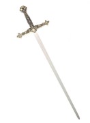 Stalowy Miecz Krzyżowca 73 cm – Dekoracyjna Replika z Symboliką i Historią  (1).jpg