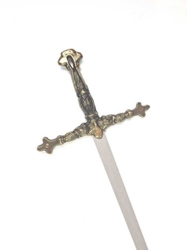 Stalowy Miecz Krzyżowca 73 cm – Dekoracyjna Replika z Symboliką i Historią  (2).jpg