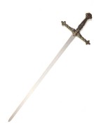 Stalowy Miecz Krzyżowca 73 cm – Dekoracyjna Replika z Symboliką i Historią  (3).jpg