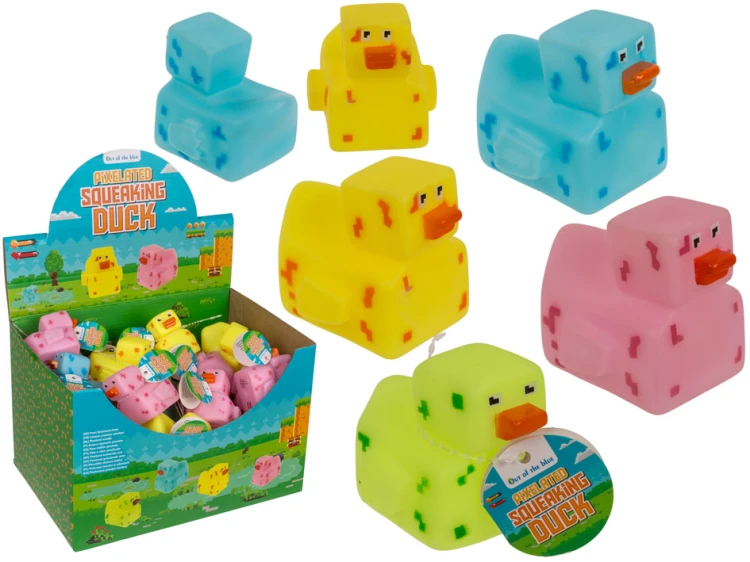 Pikselowa Kaczuszka Piszczałka – Retro Zabawka 8-Bit z Piskiem  (1).jpg