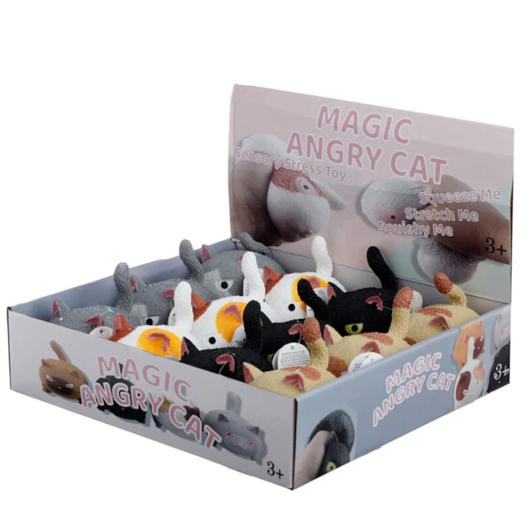 Gniotek Kot Antystresowy – Miękki Rozciągliwy Gadżet na Poprawę Humoru  (10).jpg