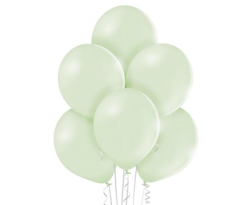 Balony pastelowe zielone Belbal 30 cm (B105) – 100 sztuk