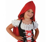 Strój dla dzieci Słodki Kapturek 130/140 cm – sukienka z peleryną