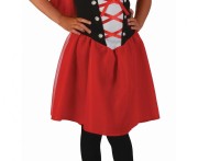 Strój dla dzieci Słodki Kapturek 130/140 cm – sukienka z peleryną