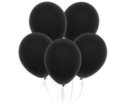 Balony pastelowe czarne 46 cm – zestaw 25 sztuk