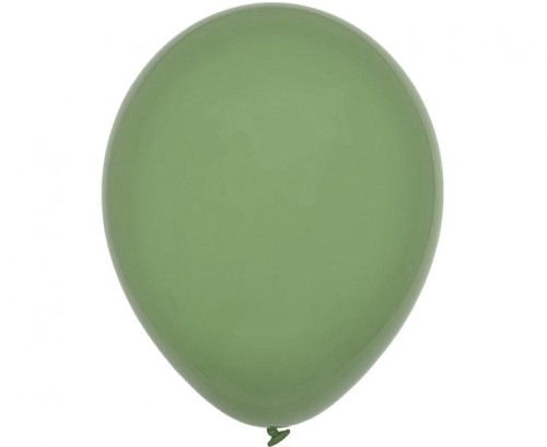Balony pastelowe zielone (Eucalyptus) 46 cm – zestaw 25 sztuk