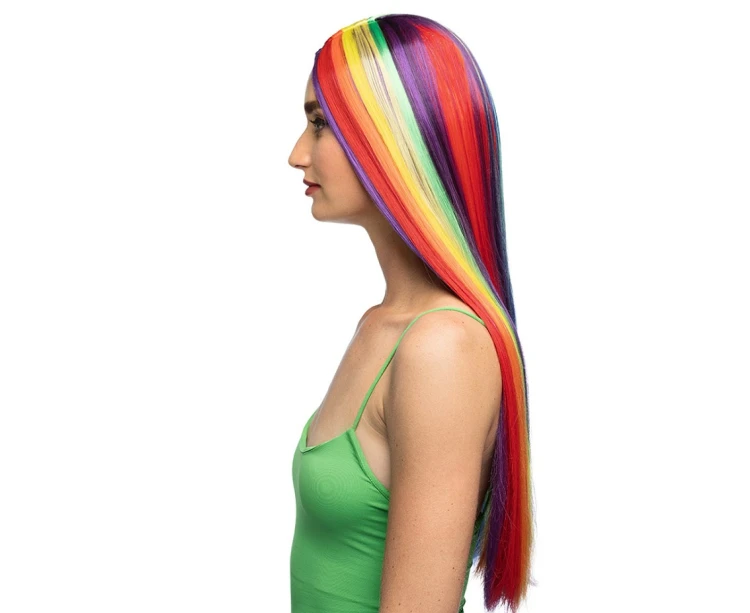 Peruka Unity Long – długa tęczowa peruka w intensywnych kolorach