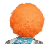 Peruka Sugar – neonowe pomarańczowe afro na imprezy i karnawał