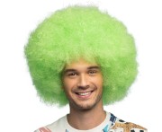 Peruka Sugar – zielone neonowe afro na karnawał, disco i festiwale