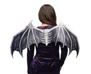 Skrzydła nietoperza Wisteria – szare skrzydła na Halloween i kostiumy