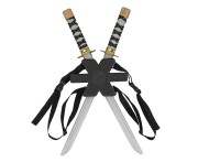 Zestaw mieczy ninja z pochwami – miecze cosplay i dekoracja 52 cm