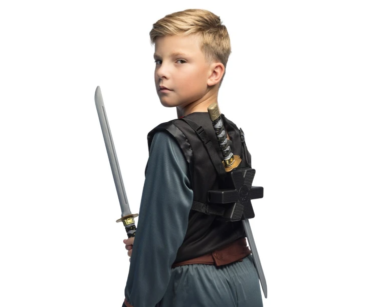 Zestaw mieczy ninja z pochwami – miecze cosplay i dekoracja 52 cm