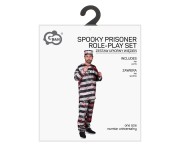 Strój upiornego więźnia dla dorosłych – kostium na Halloween i karnawał