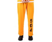 Strój więźnia dla mężczyzny – pomarańczowy kostium na Halloween i bal