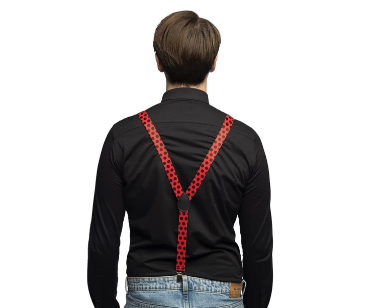 Zestaw Biedronka – uniwersalne przebranie z muszką, szelkami i okularami