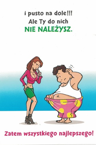 Karnet Jean Marc L07 Pocztówka Śmieszny Urodziny 2