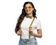 Zestaw Pszczółka – uniwersalne przebranie z muszką, szelkami i okularami