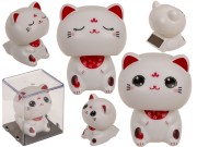 Kotka z kiwającą główką na baterię słoneczną – figurka szczęścia 5,5 cm  (1).jpg