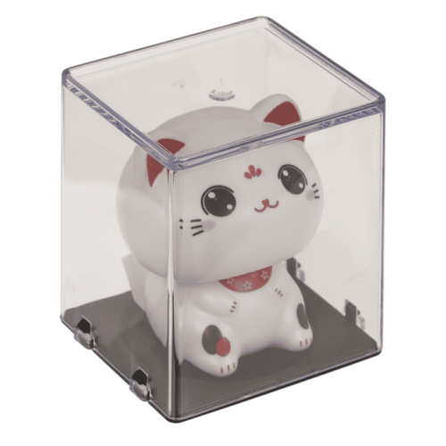 Kotka z kiwającą główką na baterię słoneczną – figurka szczęścia 5,5 cm  (1).png