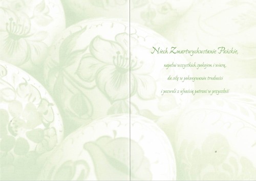 Karnet Wielkanoc z kopertą Pocztówka Świąteczna 2