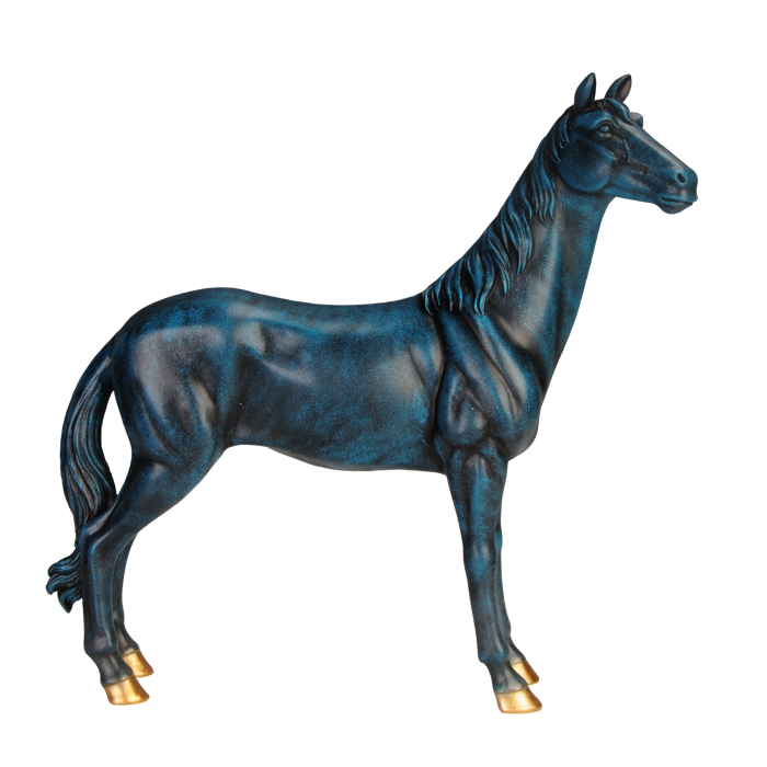 Figurka Dekoracyjna Koń – granatowo-złota ozdoba symbolizująca wolność  (1).jpg