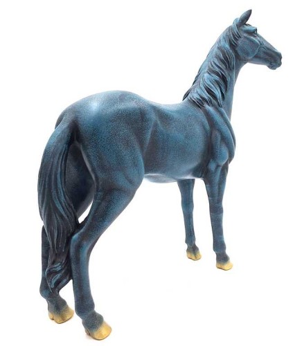 Figurka Dekoracyjna Koń – granatowo-złota ozdoba symbolizująca wolność  (2).jpg