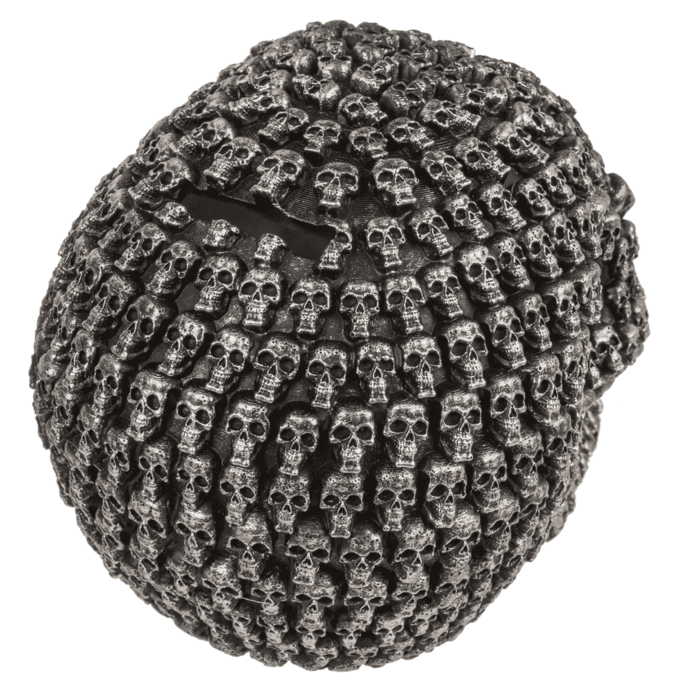 Skarbonka Czaszka z Mini Czaszek – Gotycka Dekoracja i Bezpieczne Oszczędności  (4).png