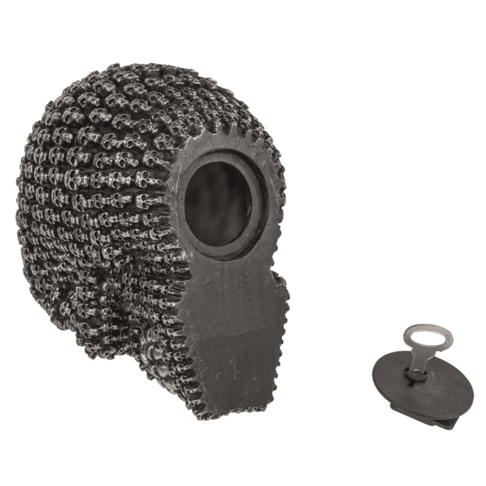 Skarbonka Czaszka z Mini Czaszek – Gotycka Dekoracja i Bezpieczne Oszczędności  (5).png