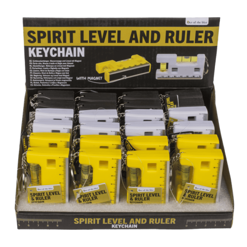 Brelok z Poziomicą i Linijką – Mini Narzędzie z Magnesem pod Ręką  (1).png