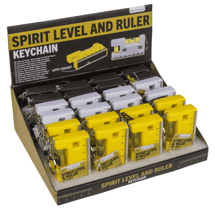 Brelok z Poziomicą i Linijką – Mini Narzędzie z Magnesem pod Ręką  (2).png
