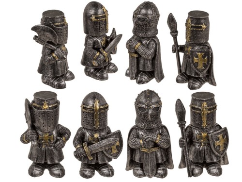 Rycerz Figurka z Żywicy – Mini Strażnik Zamku i Kolekcjonerska Miniatura  (1).jpg