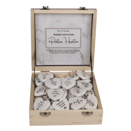 Marmurowy brelok serce z pozytywnym hasłem – elegancki talizman na co dzień  (1).png