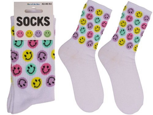 Skarpetki Be Happy 42-46 – kolorowe buźki i pozytywna energia na co dzień  (1).jpg
