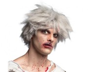 Peruka zombie szara – uniwersalny dodatek do kostiumu grozy