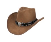 Kapelusz Django brązowy – uniwersalny kowbojski dodatek dla dorosłych
